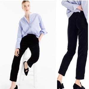 J.Crew Black Velvet Pants